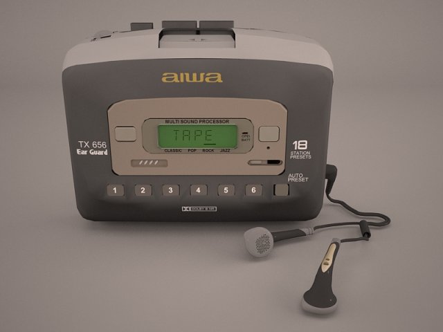 sport walkman 3D Model .c4d .max .obj .3ds .fbx .stl .blend 