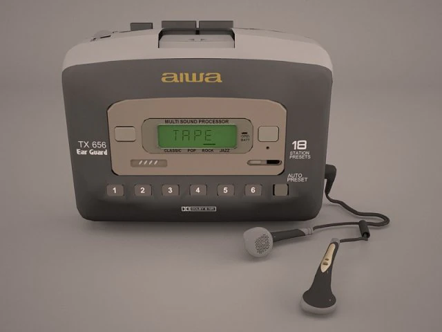 sport walkman 3D Model .c4d .max .obj .3ds .fbx .stl .blend