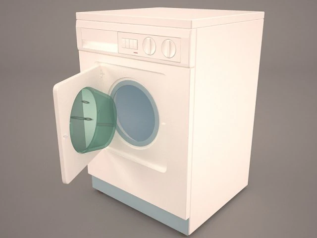 washing machine 3D Model .c4d .max .obj .3ds .fbx .stl .blend 