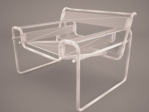 marcel breuer d40 cantilever armchair 3D-Modell