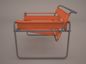 marcel breuer d40 cantilever armchair 3D-Modell
