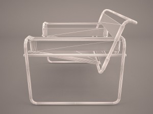 marcel breuer d40 cantilever armchair 3D-Modell