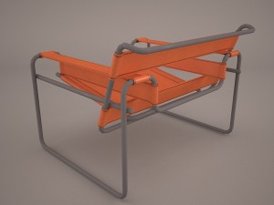 marcel breuer d40 cantilever armchair 3D-Modell
