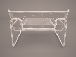 marcel breuer d40 cantilever armchair 3D-Modell
