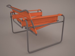 marcel breuer d40 cantilever armchair 3D-Modell