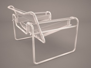 marcel breuer d40 cantilever armchair 3D-Modell