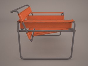 marcel breuer d40 cantilever armchair 3D-Modell