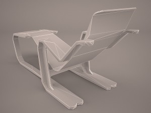 bruno mathsson chaise lounge 3D Model