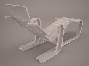 bruno mathsson chaise lounge 3D Model