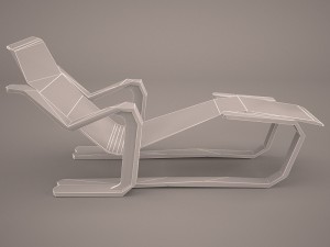 bruno mathsson chaise lounge 3D Model