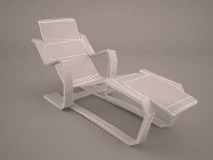 bruno mathsson chaise lounge 3D Model