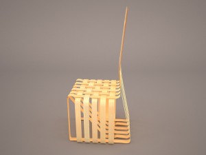 gehry high sticking chair 3D Model