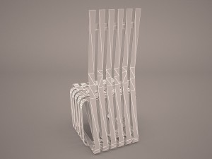 gehry high sticking chair 3D Model