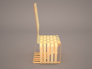 gehry high sticking chair 3D Model
