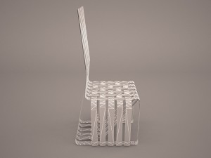 gehry high sticking chair 3D Model