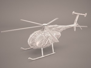 hughes ah-6 little bird 3D मॉडल