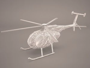 hughes ah-6 little bird 3D Model