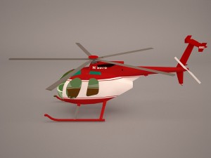 hughes ah-6 little bird 3D मॉडल