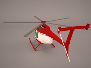 hughes ah-6 little bird 3D मॉडल