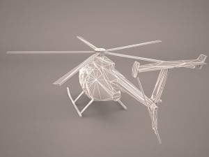hughes ah-6 little bird 3D मॉडल