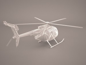 hughes ah-6 little bird 3D मॉडल