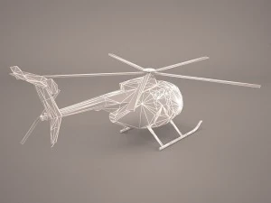 hughes ah-6 little bird 3D Model