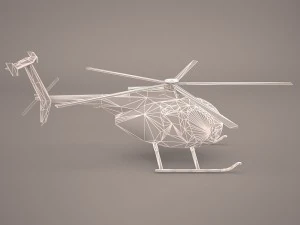hughes ah-6 little bird 3D Model