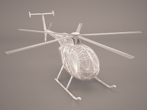 hughes ah-6 little bird 3D मॉडल