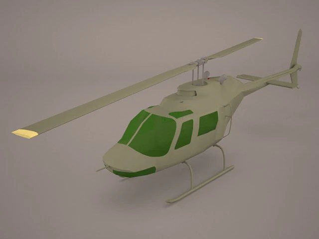 uh1 basic helicopter 3D Model .c4d .max .obj .3ds .fbx .stl .blend