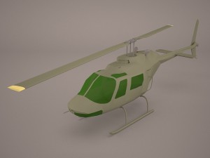 uh1 basic helicopter 3D-Modell