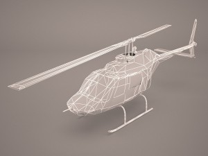 uh1 basic helicopter 3D 模型