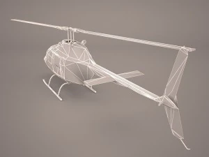 uh1 basic helicopter 3D Model