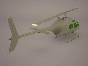 uh1 basic helicopter 3D Model
