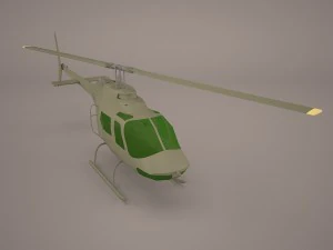 uh1 basic helicopter 3D Model