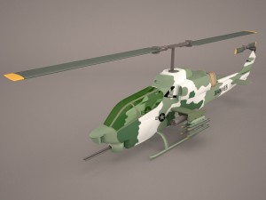 ah-1w cobra alt 3D Model