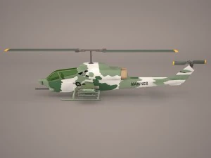 ah-1w cobra alt 3D Model