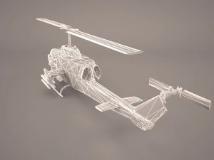 ah-1w cobra alt 3D Model