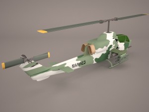 ah-1w cobra alt 3Dモデル