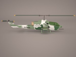 ah-1w cobra alt 3Dモデル