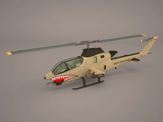 ah-11w cobra alt 3D Model .c4d .max .obj .3ds .fbx .stl .blend 