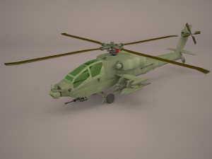 ah-64 apache 3D-Modell