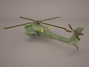 ah-64 apache 3D 모델