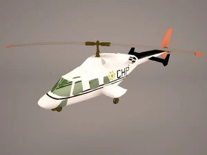 Bell 222 Mercy Air Modèle 3D