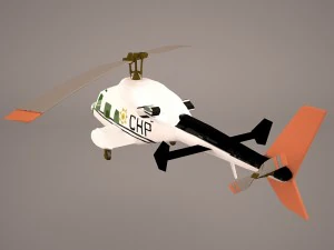 bell 222 mercy air 3D Model