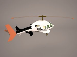bell 222 mercy air 3D Model