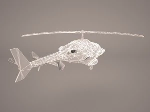 bell 222 mercy air 3D Model