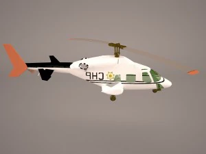 bell 222 mercy air 3D Model