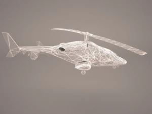 bell 222 mercy air 3D Model