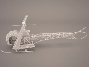 bell h 13 sioux united states army 3D Model