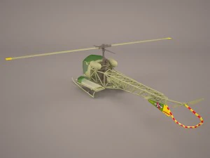 bell h 13 sioux united states army 3D Model